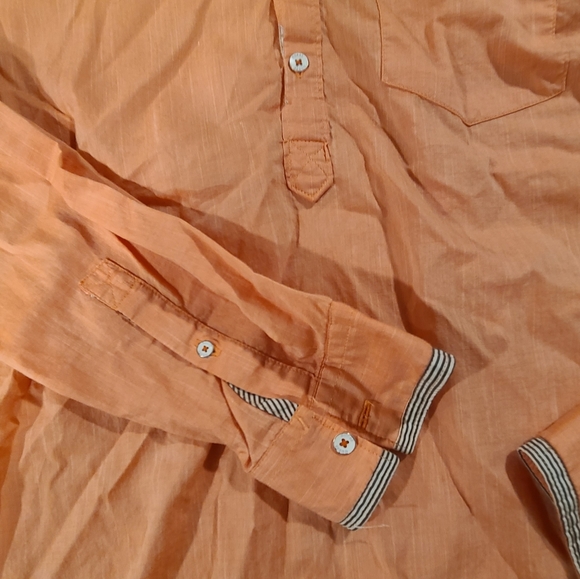 Guess, button up, salmon, medium - Picture 2 of 3